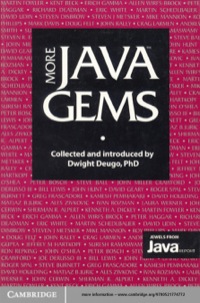 Omslagafbeelding: More Java Gems 1st edition 9780521774772