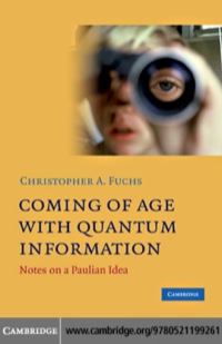 Imagen de portada: Coming of Age With Quantum Information 1st edition 9780521199261