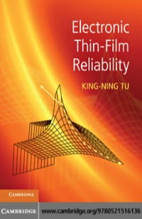 Imagen de portada: Electronic Thin-Film Reliability 1st edition 9780521516136