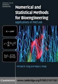 Imagen de portada: Numerical and Statistical Methods for Bioengineering 9780521871587