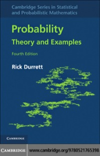 Imagen de portada: Probability 4th edition 9780521765398