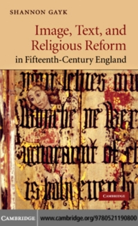 Cover image: Image, Text, and Religious Reform in Fifteenth-Century England 9780521190800