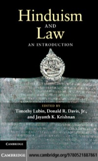 Titelbild: Hinduism and Law 9780521887861