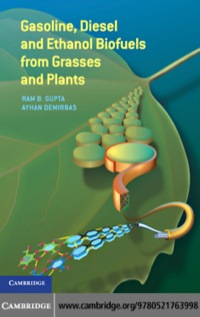 Imagen de portada: Gasoline, Diesel, and Ethanol Biofuels from Grasses and Plants 1st edition 9780521763998