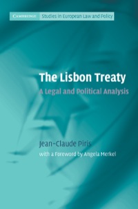Titelbild: The Lisbon Treaty 9780521197922