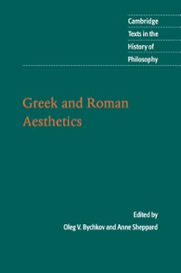 صورة الغلاف: Greek and Roman Aesthetics 9780521839280