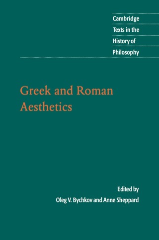 Cover image: Greek and Roman Aesthetics 9780521839280