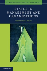 Immagine di copertina: Status in Management and Organizations 9780521115452