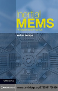 Imagen de portada: Inertial MEMS 1st edition 9780521766586