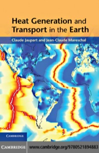 Cover image: Heat Generation and Transport in the Earth 1st edition 9780521894883