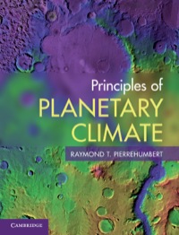 Cover image: Principles of Planetary Climate 9780521865562