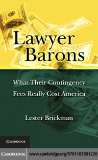 Titelbild: Lawyer Barons 9781107001220
