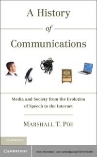 Imagen de portada: A History of Communications 1st edition 9781107004351