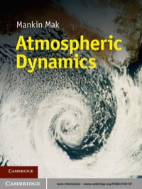 Cover image: Atmospheric Dynamics 1st edition 9780521195737