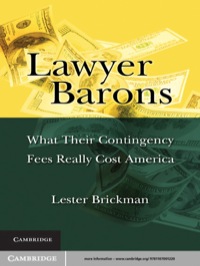 صورة الغلاف: Lawyer Barons 1st edition 9781107001220