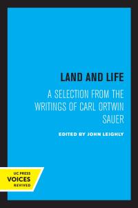 Cover image: Land and Life 1st edition