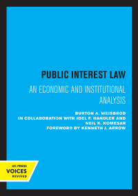صورة الغلاف: Public Interest Law 1st edition 9780520305823