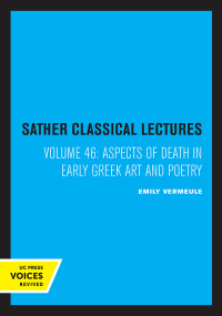 Cover image: Aspects of Death in Early Greek Art and Poetry 1st edition