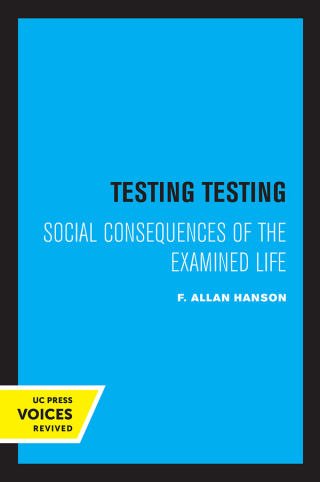 Cover image: Testing Testing 1st edition 9780520305861