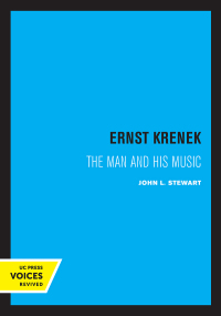 Cover image: Ernst Krenek 1st edition