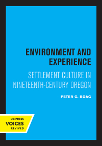 Cover image: Environment and Experience 1st edition 9780520357679