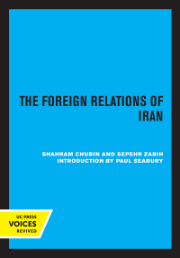 Cover image: The Foreign Relations of Iran 1st edition