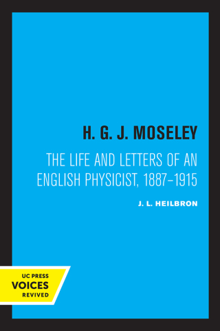 Cover image: H. G. J. Moseley 1st edition 9780520306202