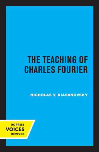 Imagen de portada: The Teaching of Charles Fourier 1st edition 9780520357945