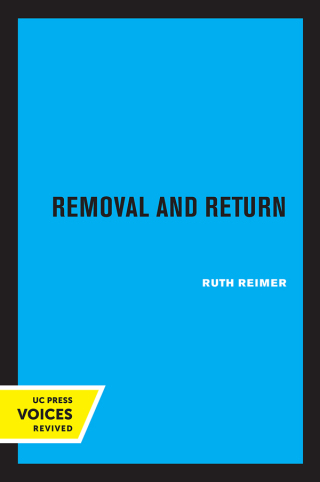 Cover image: Removal and Return 1st edition 9780520307964