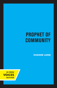 Cover image: Prophet of Community 1st edition 9780520358881