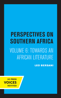 Imagen de portada: Towards an African Literature 1st edition 9780520307933