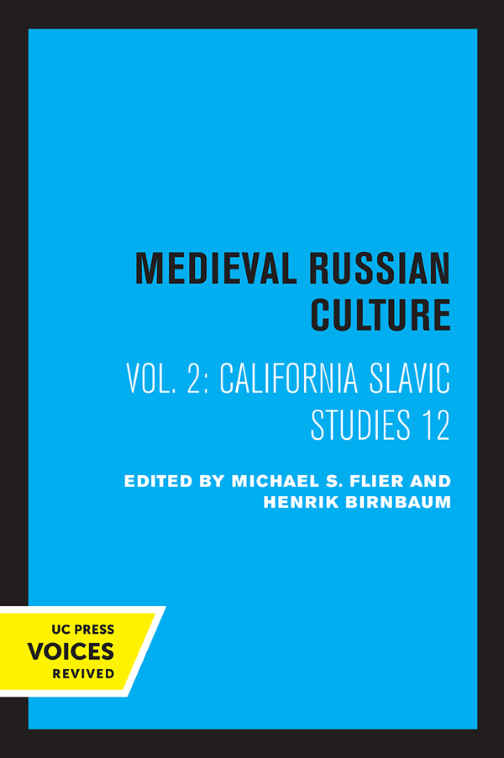 Medieval Russian Culture, Volume II 1st Edition