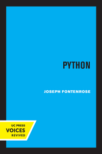 Cover image: Python 1st edition 9780520359284