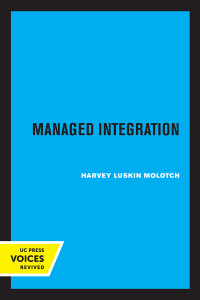 Cover image: Managed Integration 1st edition 9780520359529