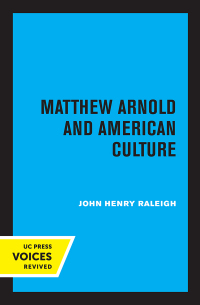 Cover image: Matthew Arnold and American Culture 1st edition 9780520308725