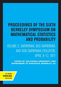 Imagen de portada: Proceedings of the Sixth Berkeley Symposium on Mathematical Statistics and Probability, Volume V 1st edition
