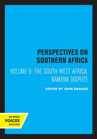 表紙画像: The South West Africa/Namibia Dispute 1st edition