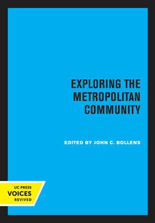 Cover image: Exploring the Metropolitan Community 1st edition