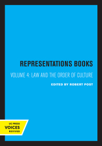 Omslagafbeelding: Law and the Order of Culture 1st edition