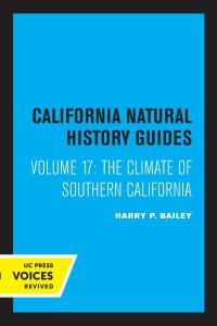 Omslagafbeelding: The Climate of Southern California 1st edition