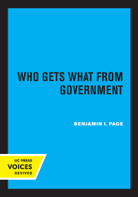 Cover image: Who Gets What from Government 1st edition 9780520315488