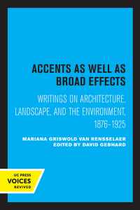 Cover image: Accents as Well as Broad Effects 1st edition 9780520315853