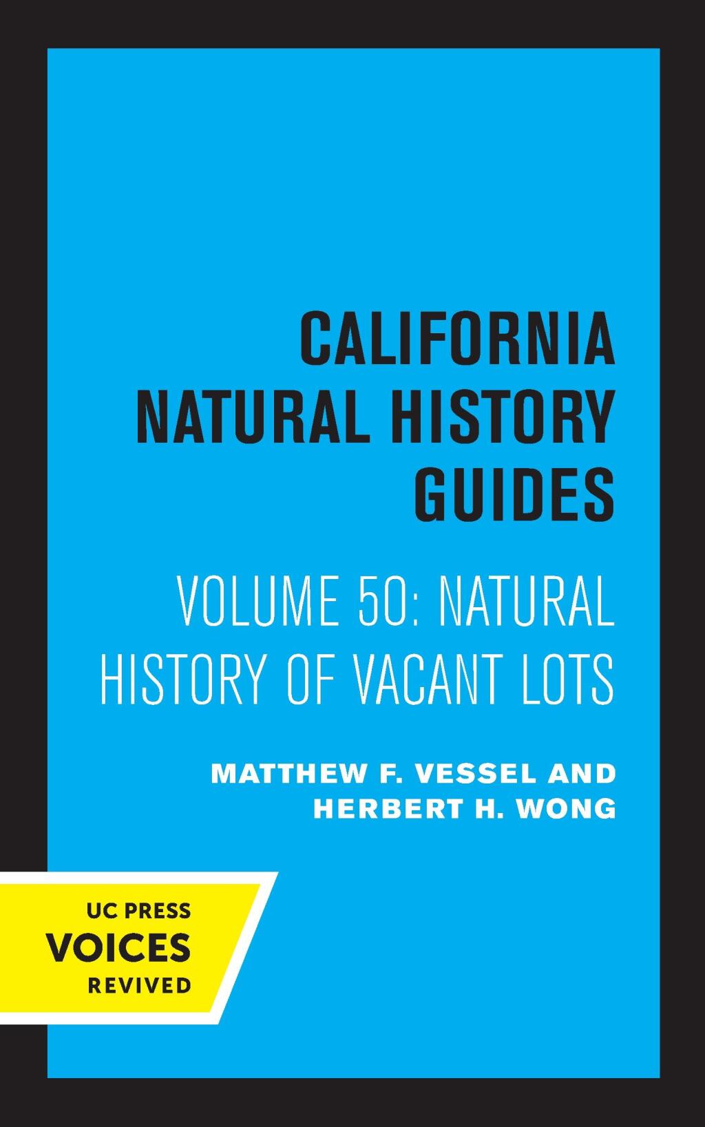 Natural History of Vacant Lots 1st Edition