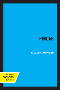 Cover image: Pindar 1st edition 9780520363083