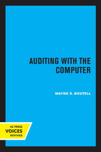 Titelbild: Auditing with the Computer 1st edition 9780520319820