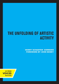 Omslagafbeelding: The Unfolding of Artistic Activity 1st edition