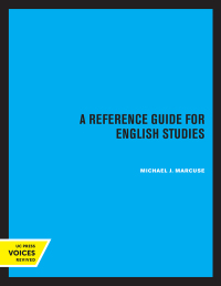 Cover image: A Reference Guide for English Studies 1st edition