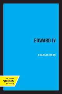 Cover image: Edward IV 1st edition