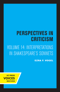 Imagen de portada: Interpretations in Shakespeare's Sonnets 1st edition 9780520323520