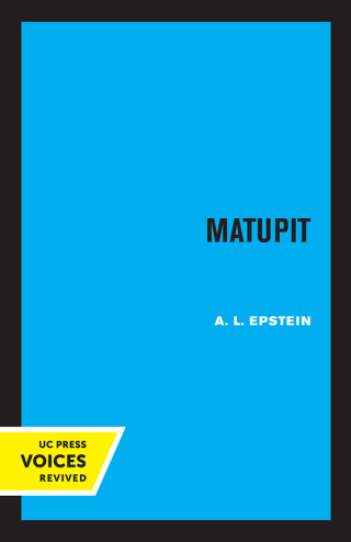 Imagen de portada: Matupit 1st edition 9780520324305